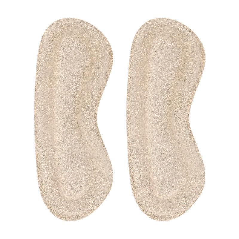 Suede Velvet Heel Stickers: Soft, Anti-Rub, Anti-Slip Pads for High Heels & Sports Shoes, Invisible, Size-Adjusting Half-Size Inserts