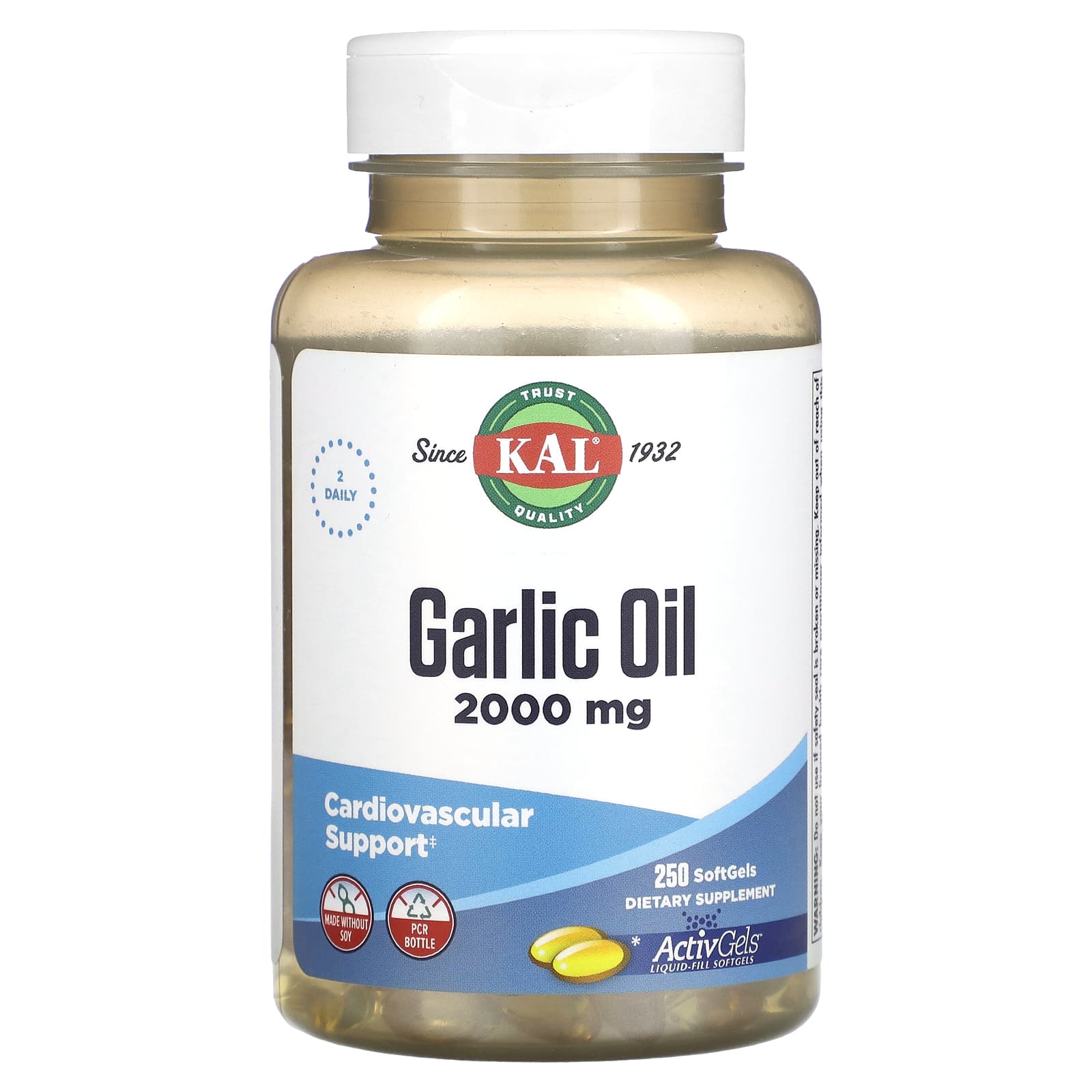

Garlic Oil, 2,000Mg, 250 Softgels