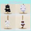 Soft And Cuddly Plush Cat Figurine With Short Pile Fur And Charming Scarf