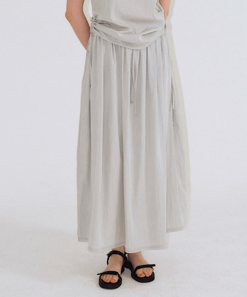 Apoem Drape Volume Skirt -2Colors