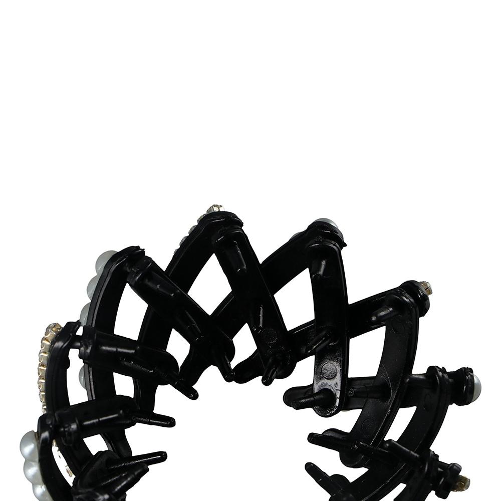 Fashion Design Korean Style Hair Claw Women Ponytail Buckle Bird Nest Bun Maker Pearl Hair Ring