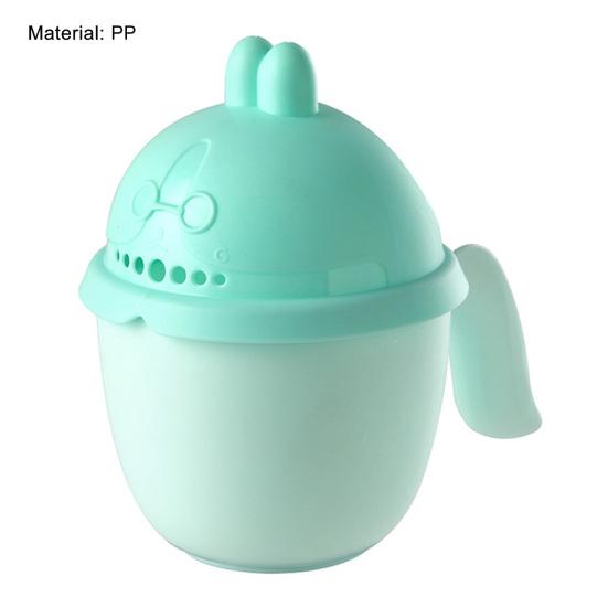 Fashion Cute Slot Lid Portable Summer Baby Bath Shampoo Rinse Cup Beach Accessories Spoon