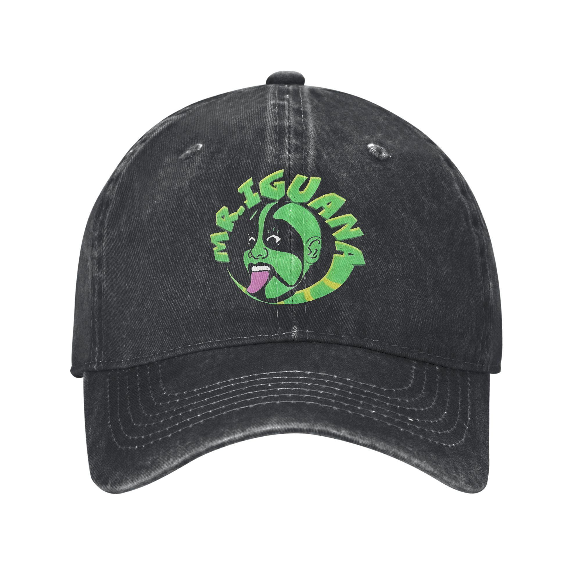

Printed Bonnet Washed Baseball Cap Mr Iguana Spring Trucker Hat For Unisex Men Mexican Vintage Tennis Skate Sun Baseball Caps One Size