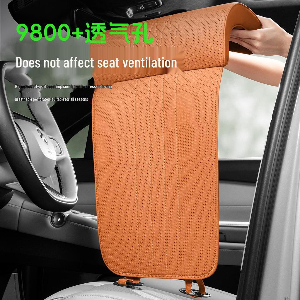 AITO M5-M9 Car Seat Cushion with Leg Rest, Breathable Footrest, and Lumbar Support