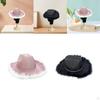 Cowboy Hat Bling Costume Accessories Wide Brim Glitter for Holidays Party Cosplay