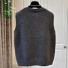 Chic Sequin Sleeveless Knitted Cardigan for Women - Loose Plus Size Layering Top for Spring/Autumn