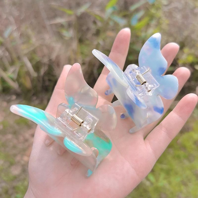 Tocado colorido de la pinza para el pelo de la muchacha de la mariposa del acetato Súper Hada