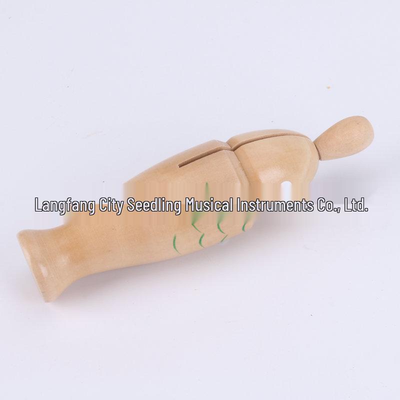 Wooden Fish Percussion Instruments for Kids: Fish-Shaped Clappers and Musical Teaching Aids
