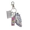Back to the Future Style Metal Car Model Keychain Keyring Fan Collection Gift