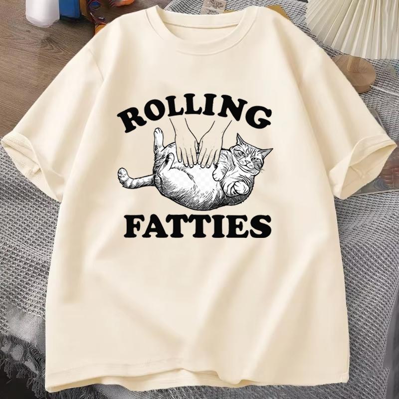 Cute Cat Paw Print Short Sleeve Tshirt Cat Lover Gift Vintage Casual Tee Cat Dad Gift Casual Graphic Tshirt Crewneck Tops