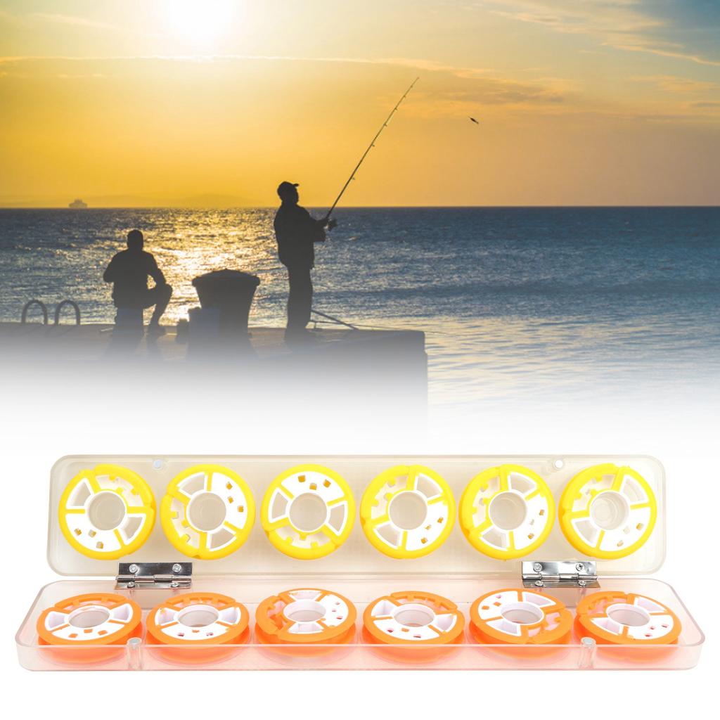 2 Box 8?Achse12?Achse Angelschnur Wickelbrett Aufbewahrungsspule Hauptachse Spulenbox12?Achse