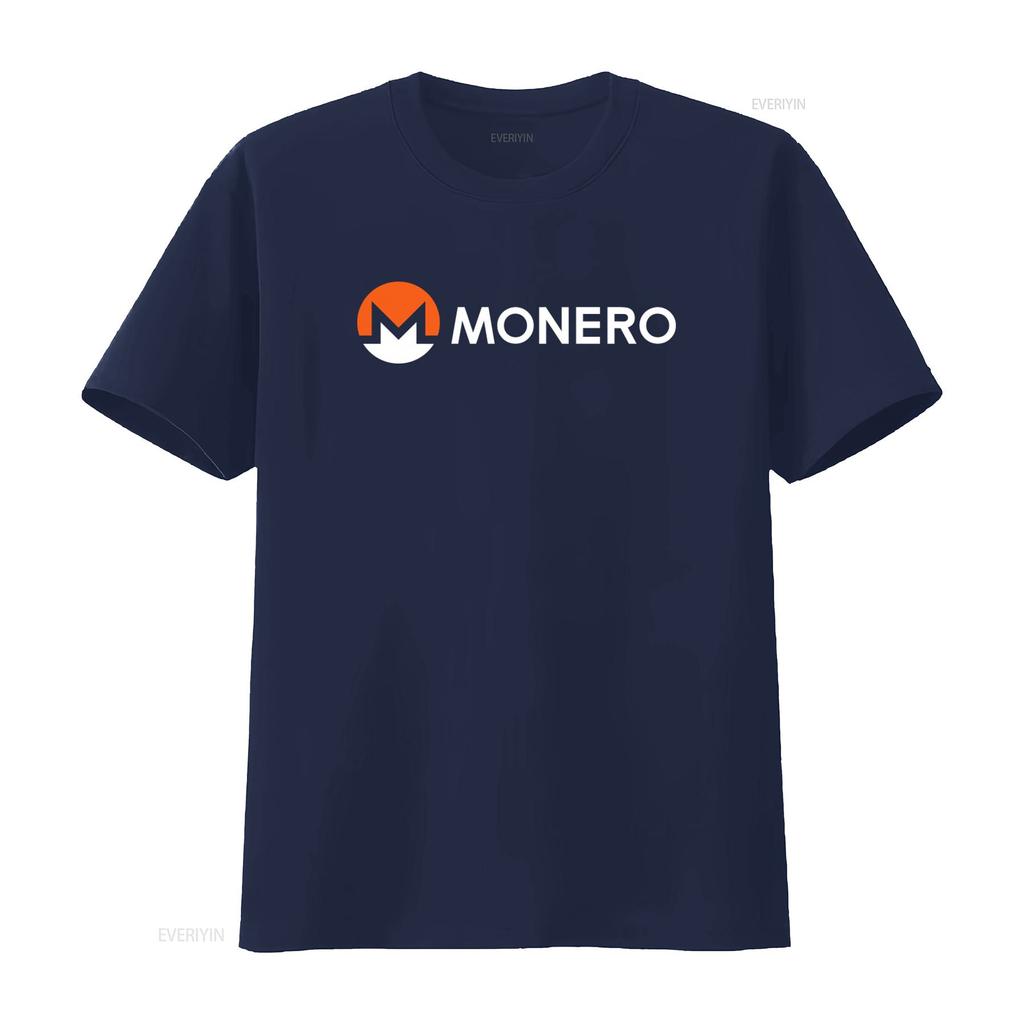 Monero Xmr Crewneck T Shirt Cryptocurrency Crypto Privacy Blockchain vintage Washed Casual Versatile designer clothes