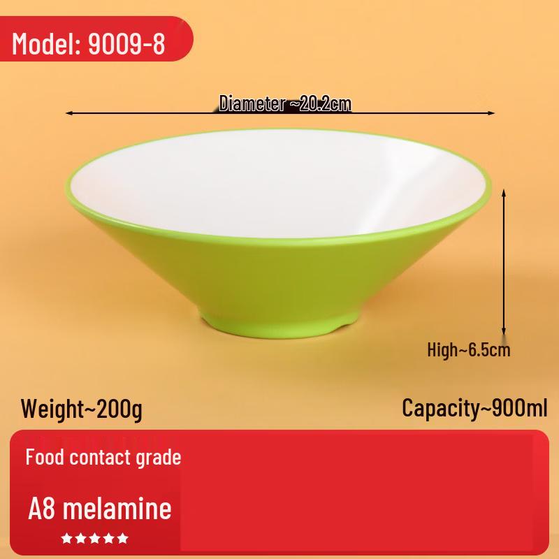 Jingbaodi Commercial Tempered Melamine Noodle Soup Bowls