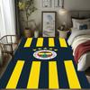 Eredità Fenerbahçe: Tappetini per pavimenti con stampa a motivi del 1907 Zerbino Cuscino per sedia da ufficio per stanza