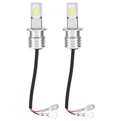 2 szt. H3 80W 8000K 12-24V Akcesorium Biała żarówka LED do świateł przeciwmgielnych z dekoderem