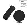 2pc Car Accessories Faux Leather Door Soft Handle Cover Protector Black