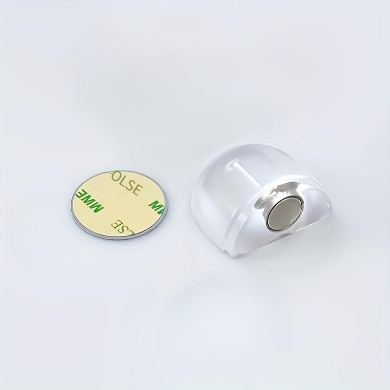 1pc Creative Door Stop Without Drilling, Transparent Silicone Bumper with Magnetic Base, Door Wall Protector for Home and Office Use