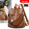 Versatile Women's Two-Way Leather Shoulder Backpack - 2025 Korean Style Casual Oxford Schoolbag & Travel Bag