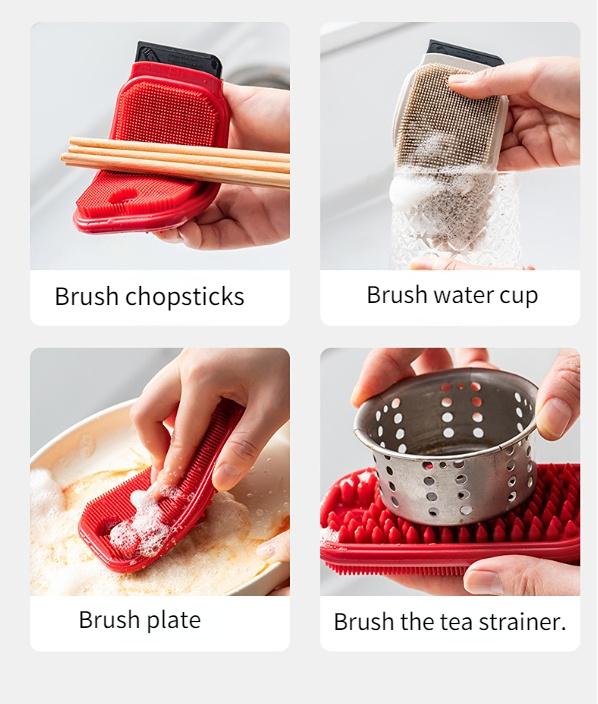 New Multifunctional Cleaning Brush, Cleaning Brush, Household Cleaning and Scraping Integrated