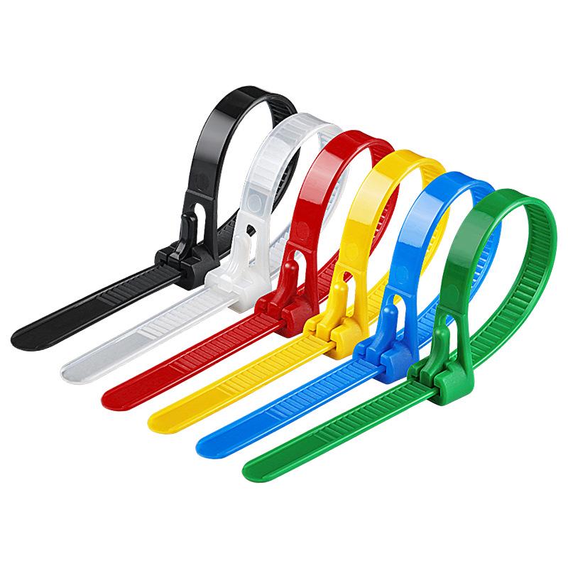 Fascette in nylon riutilizzabili 5x200mm, nere e bianche