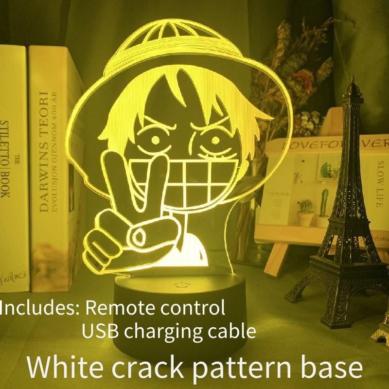Piece One Luffy 3d Usb Night Light Remote Control Change Color 16 Lamp Colors