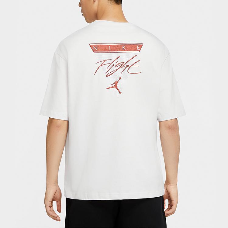 Jordan Flight Casual Sports Short Sleeve T-Shirt Men Tops White CZ1214-094