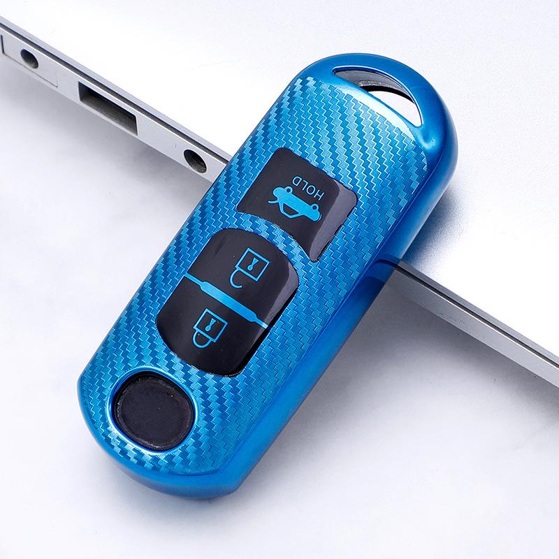 Mazda Axela Atenza CX4 CX-5 Kohlefaser Auto Schlüsselhülle