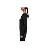 adidas Neo Logo Print Sports Crew Neck Sweatshirt Women Sweatshirt Black DM4129