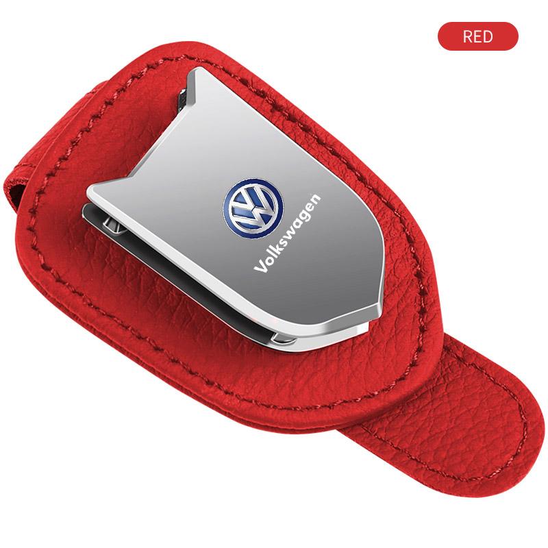 Bil Solskjerm Brilleboks Solbrilleklemme Kort Billett Holder Stativ For Volkswagen Golf-6 7 4 5 POLO Passat B5 B6 B7 T4 T5 Tiguan Jetta Gol