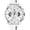 Tommy Hilfiger Tucker Weiße Zifferblatt Weiße Silikonarmband Herren Quarz Uhr 1710676