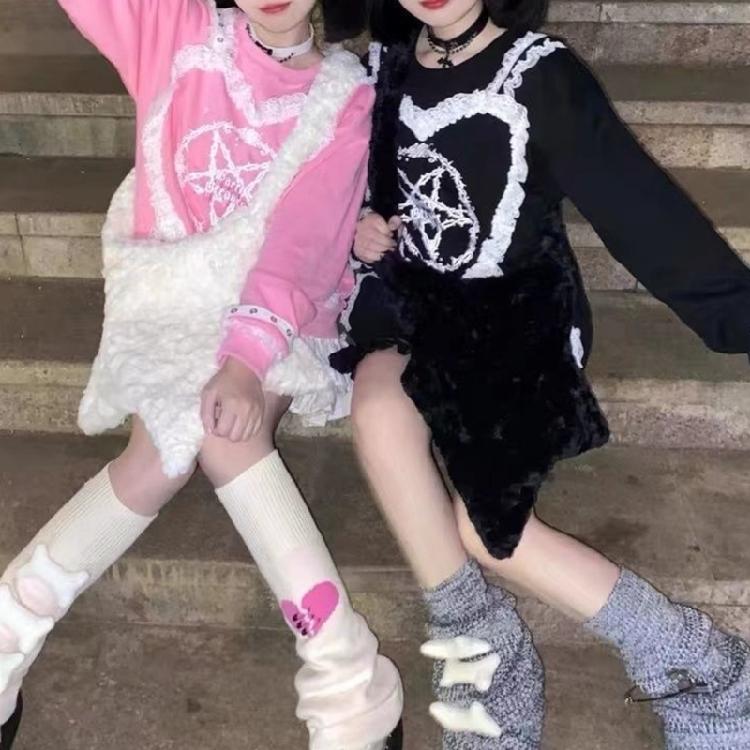 Star Shape Crossbody Bag Plush Inclined Shoulder Bag Portable Plush Shoulder Bag