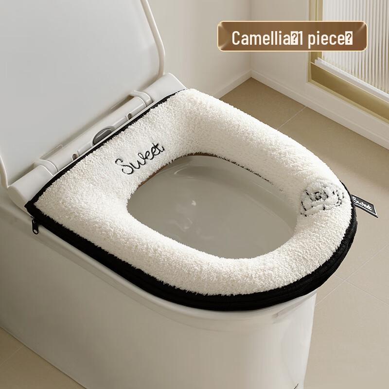 Changbaosen Winter Plush Toilet Seat Cover