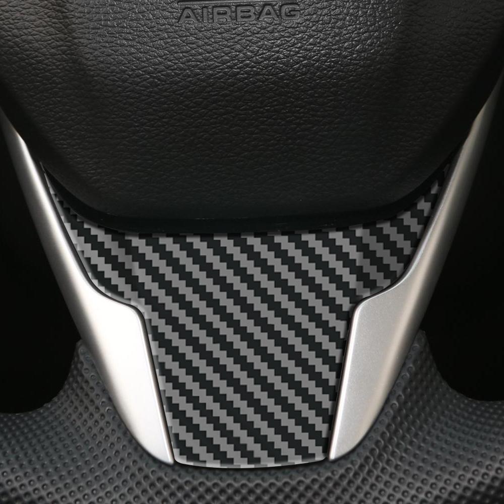 For Honda Civic X 10th GEN 2016 2017 2018 2019 2020 2025 Steering Wheel Panel Sticker Cover Trim Car Interior Accessories