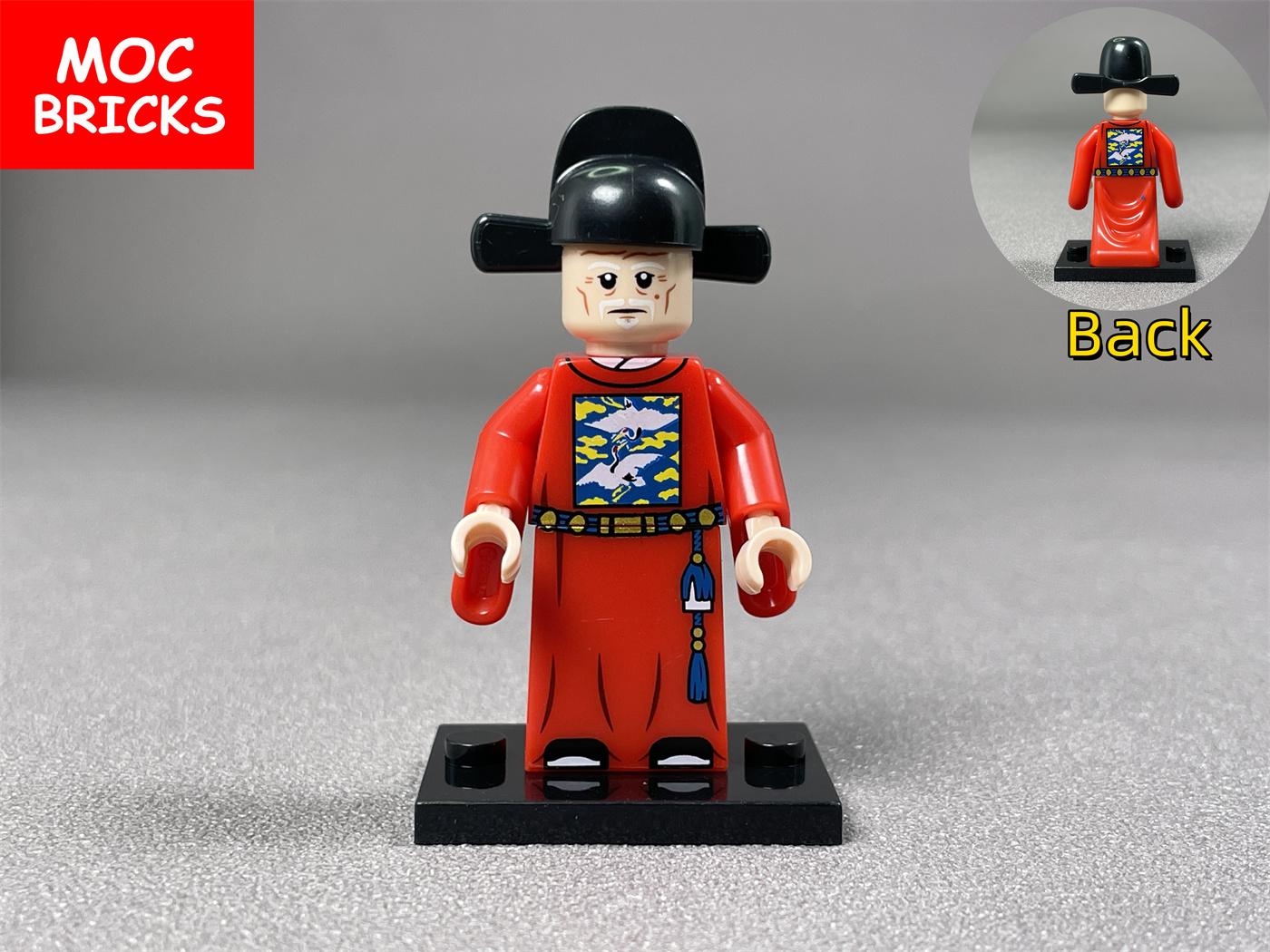 Конструктор MOC Китайская династия Мин Императорская гвардия Троецарствие Фигурка Чжан Чуньхуа Строительные блоки Игрушки Куклы Для детей
