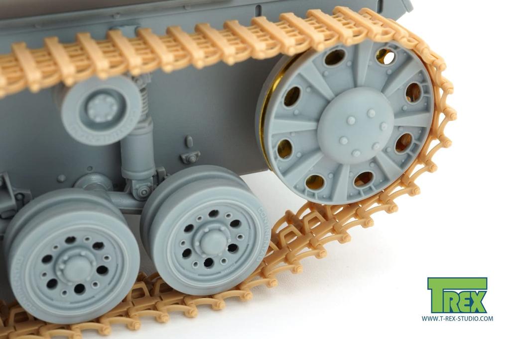 T-Rex Studio 1/35 Scale Model Kit for Panzer III/IV Tanks, Type 1 Short Tooth Rig, Plastic Model Parts, TR85032, Molded in Color