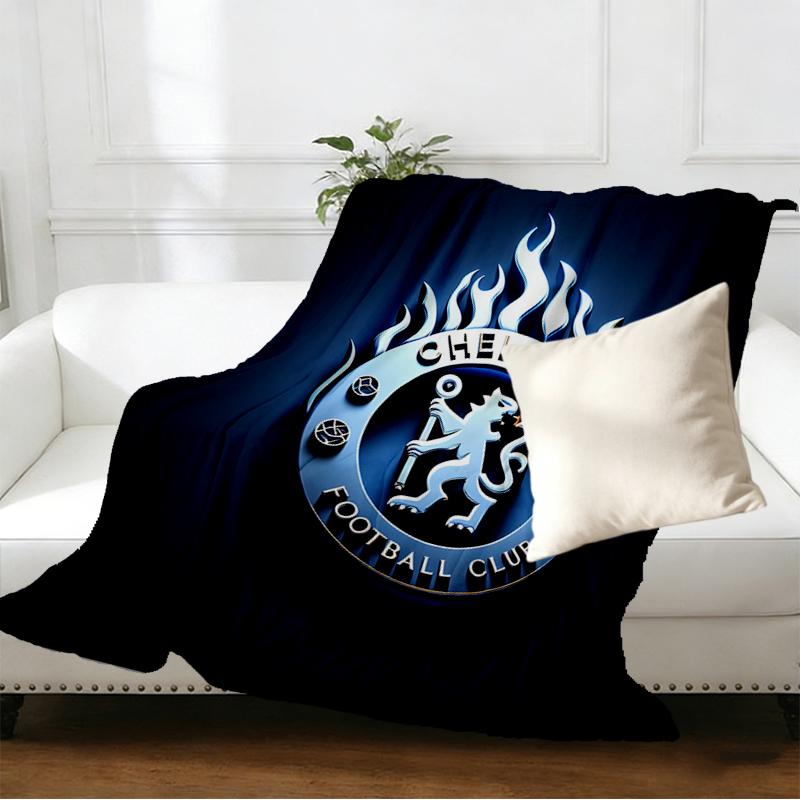 Chelsea F.C Print Blanket - Soft & Comfortable, for Bedroom, Travel, Sofa, Home Decoration - Birthday Christmas Gift for Friend