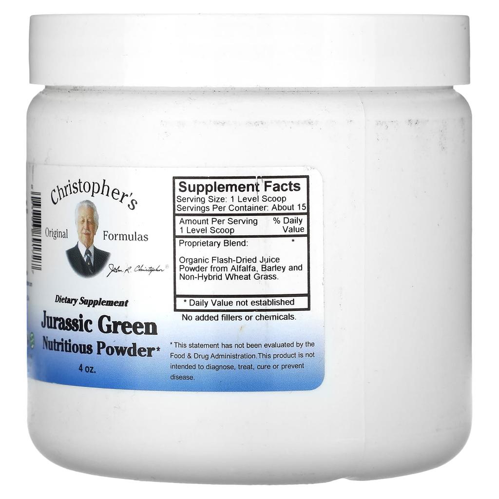 Christopher'S Original Formulas, Jurassic Green, Nutritious Powder, 4 Oz
