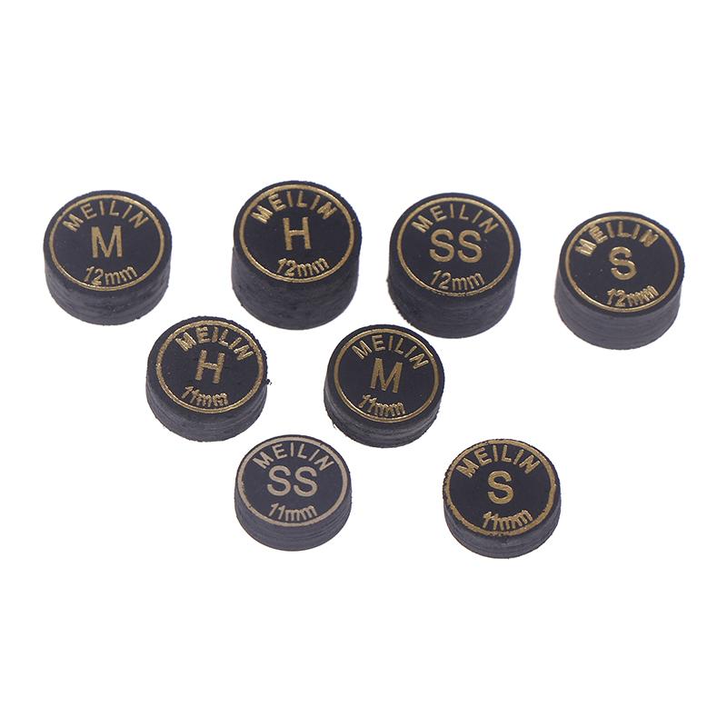 1Pc 11/12Mm Multi-Ply Heads Black Gold Professional Fancy Nine-Ball Cue Head Snooker Billiard Heads Hard Soft Heads