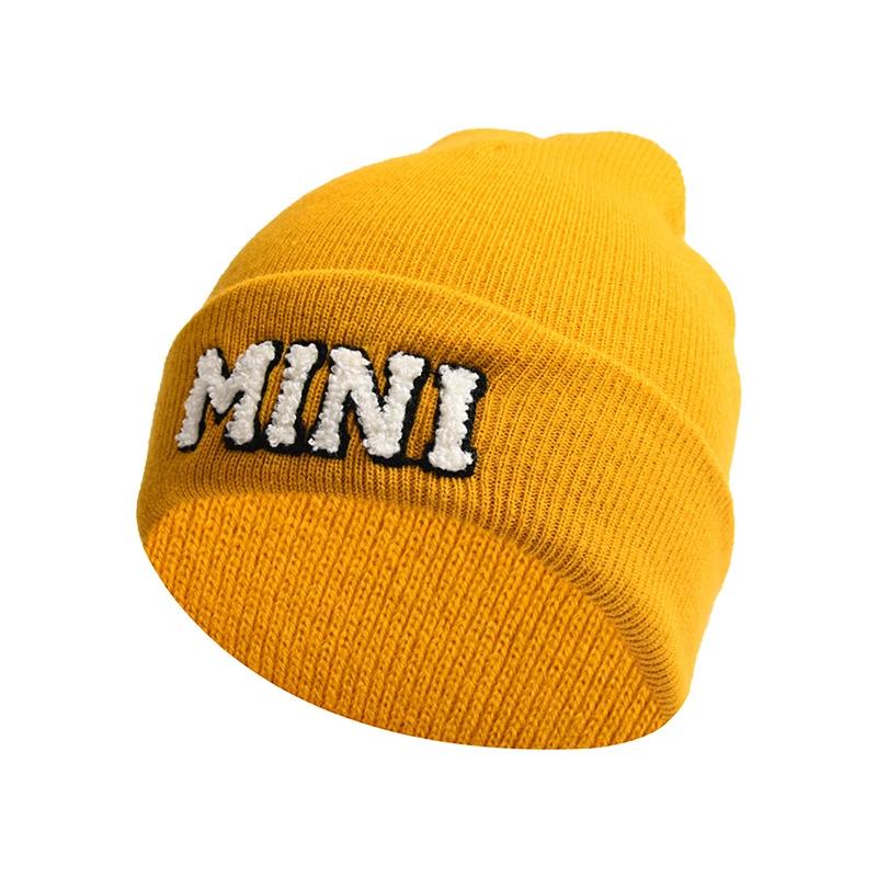 Winter Mama Letter Mini Solid Color Skullies Beanie Hat Outdoor For Women Hip Hop Knitted Caps Girl Casual Warm Ski Beanies Cap
