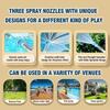 4Pcs Fireworks Spray Water Pull-Back Water Gun Outdoor Splash Games For Pool Lawn Activities Kids Summer Interactive Water Spray