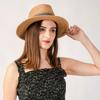 100% Natürliche Raffia-Sonnenhüte Große Größe 63cm Strohhut für Damen Herren Breiter Rand Sommer-Jazzhut UPF50+ Reise-Panama-Strandhut