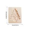 Wooden Cookie Molds For Christmas DIY 3D Engraved Embossed Biscuits Cutter Moulds Xmas Tree Snowman Santa Claus Gingerbread