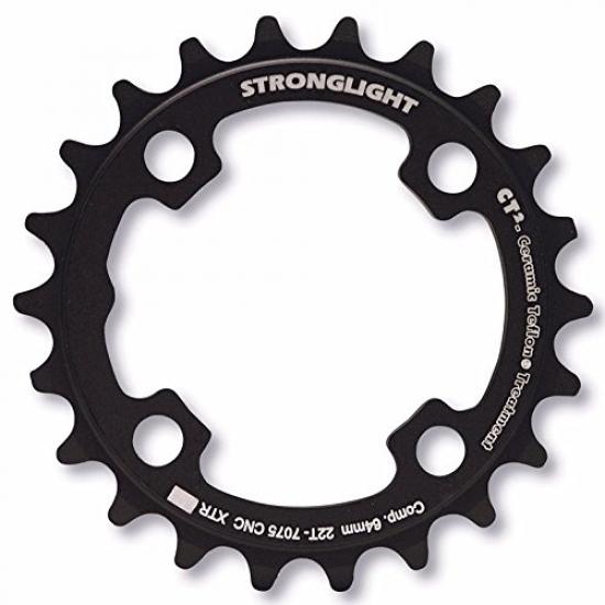Stronglight-plateau xtr ct2 9v alu 7075 102mm intermédiaire noir