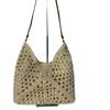 Summer Straw Woven Tote Bag for Women Large Capacity Hollow Beach Shoulder Handbag