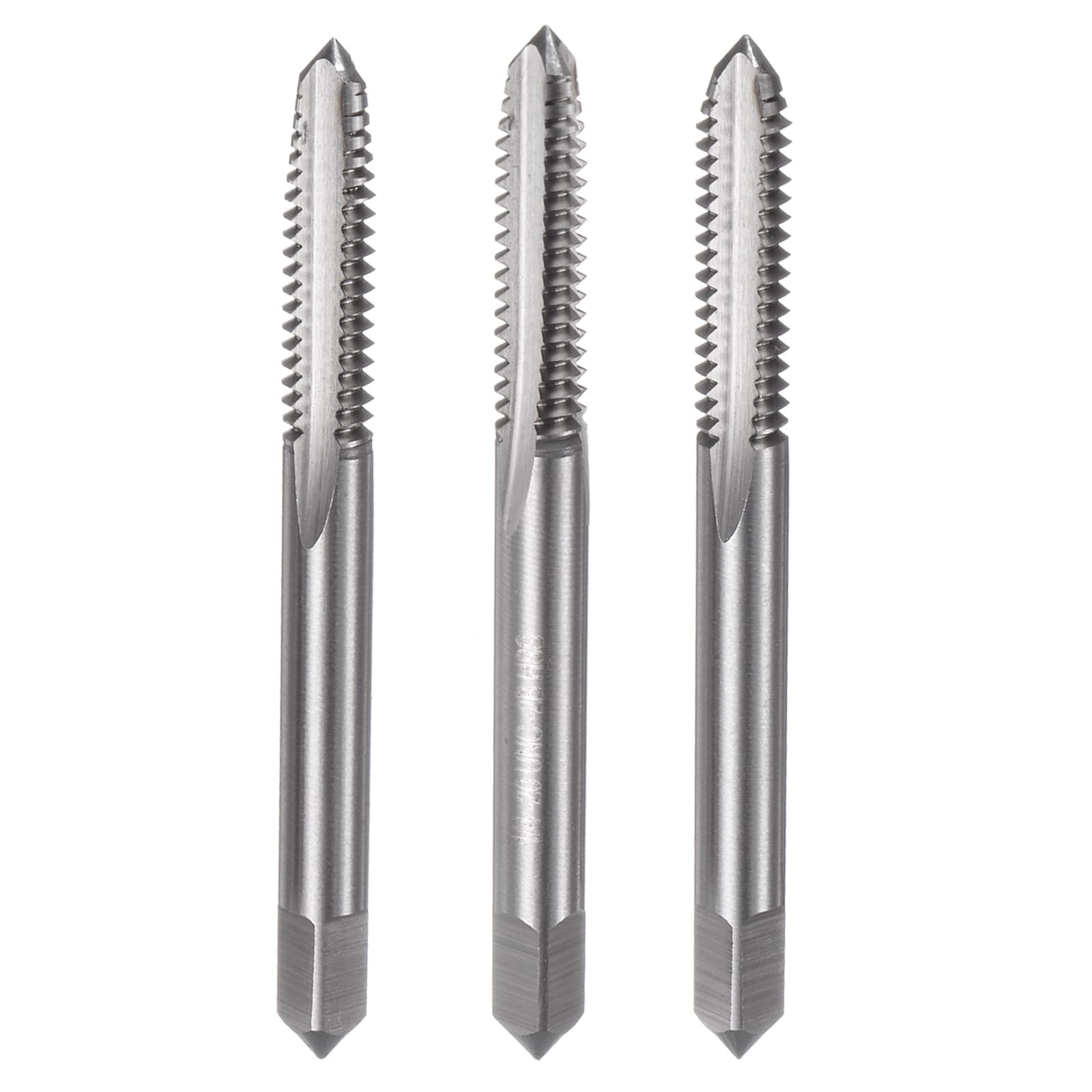 

uxcell Hand Tap UNC Thread Screw Steel Hand Threading Tapping Tool Kit 3-Piece Set, 1/4-20 Taper/Plug/Bottom Tap, High-Speed