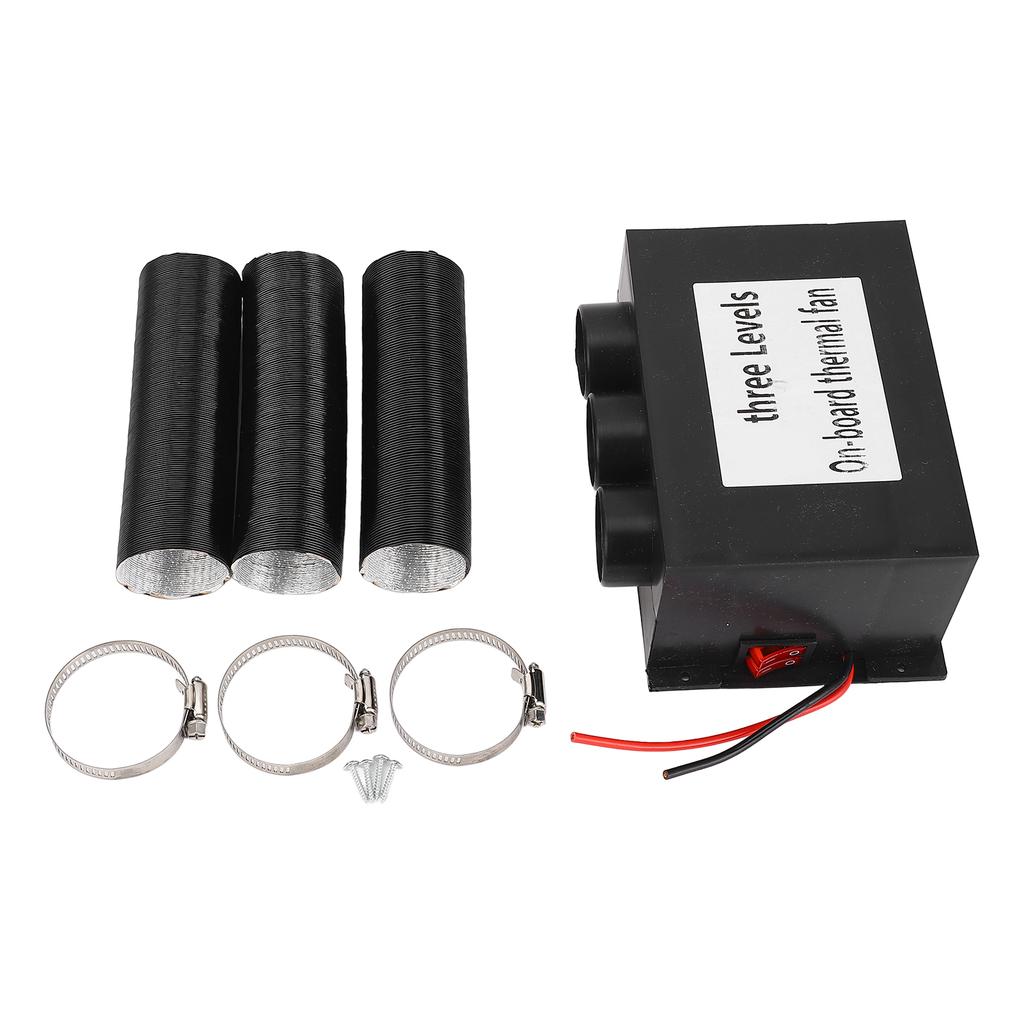 Car Heater 600W 3 Holes DC12V Electric Space Heater Glass Defogger Window Defroster for Winter Wet