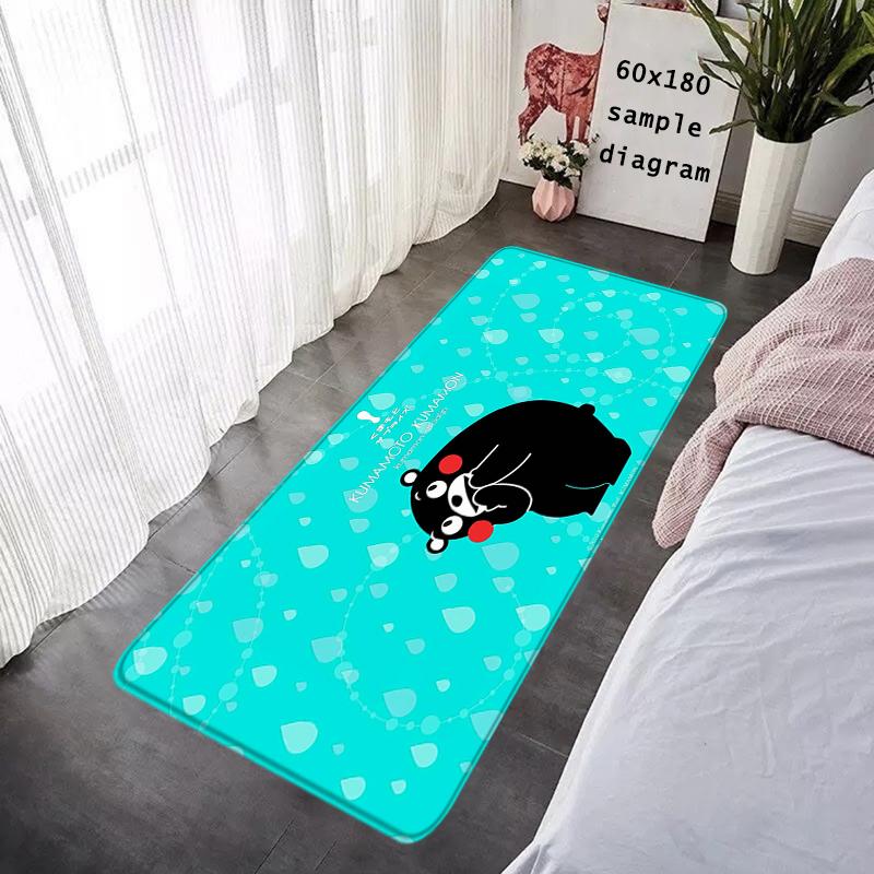 Interior Floor Mat Doormat Kawaii Kumamons Non-slip Foot Rug for Entryway Kitchen Carpet Bedroom Bedside Mats Home Decoration