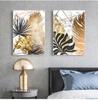 Scandinavian style, plant, gold, canvas, decorative painting, art, abstract printing, painting on the wall