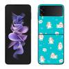 Anime Gintama Mr. Raindrop Phone Case For Samsung Z Flip 7 6 5G Galaxy Z Flip 5 4 3 Black Hard Cell Cover Luxury PC Shell Coque