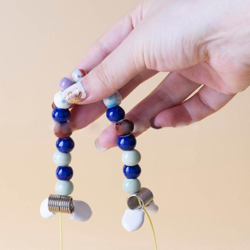 Leichter Perlenstopper-Clip Hochwertiges Handgefertigtes Werkzeug Werkzeug zur Herstellung von Halsketten Legierungsmaterial Geeignet für Bastelprojekt